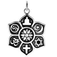 Silver Multi Faith Pendant