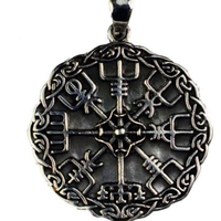 Silver Viking Compass Pendant
