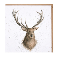 Wrendale Portrait Of A Stag Greetings Card
