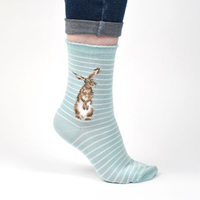 Wrendale Hare And Bee Socks