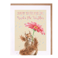 Wrendale Sorry Your Under The Weather Greetings Card