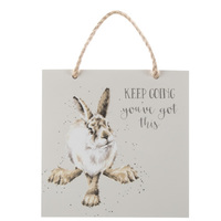 Wrendale You've Got This Hare Wooden Plaque