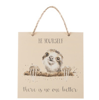 Wrendale Be Yourself Sloth Wooden Plaque