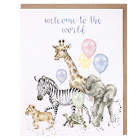 Wrendale Welcome To The World Greeting Card