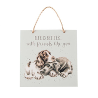 Wrendale  Life Is Better With Friends Wooden Plaque