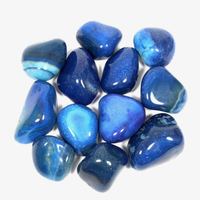 Dyed Blue Agate Tumblestones