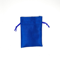 Small Dark Blue Silk Bag