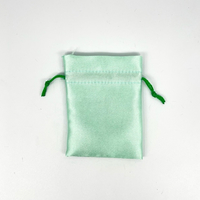 Small Mint Green Silk Bag