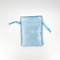 Small Sky Blue Silk Bag