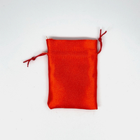 Small Orange Silk Bag