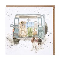 Wrendale  Paw's For A Picnic Dog Card