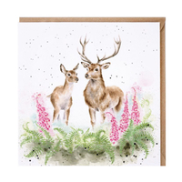 Wrendale Lord And Lady Deer Card
