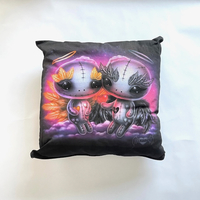 Frightlings  Aurora and Raven Angeling Valentine Cushion