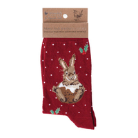 Wrendale Bunny Christmas Socks