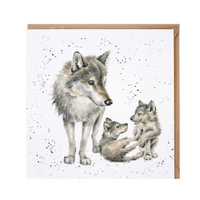 Wrendale Wolf Pack Greeting Card