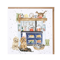 Wrendale Country Kitchen Dog and Cat Greeting Card