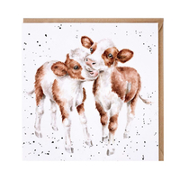 Wrendale Best Friends Cow Greeting Card