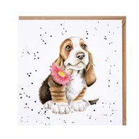Wrendale Just For You Basset Hound Greeting Card