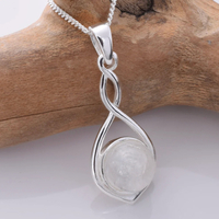 Silver Celtic Knot and Moonstone Pendant#2
