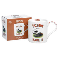 Scrum And Bare It Rugby Mug