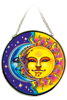 Sun and Moon Glass Suncatcher