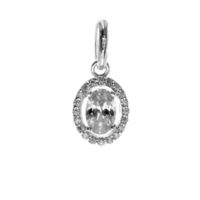 Silver and Cubic Zirconia Pendant
