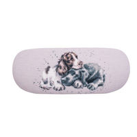 Wrendale  Growing  Old Together Spaniel and Labrador Glasses Case