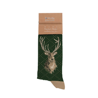 Wrendale Potrait Of A Stag Mens Socks