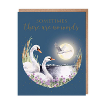 Wrendale  Swan Lake Swan Sympathy Card