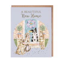 Wrendale Pawsome New Home Dog and Cat  New Home Greeting Card