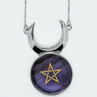Amethyst Pentagram Necklace