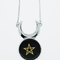 Black Obsidian Pentagram Necklace