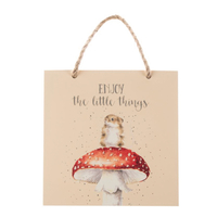 Wrendale Enjoy The Little Things Wooden Plaque