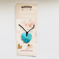Turquoise Howlite Heart Necklace