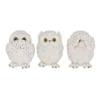 Nemesis Now Three Wise Owls Figurines